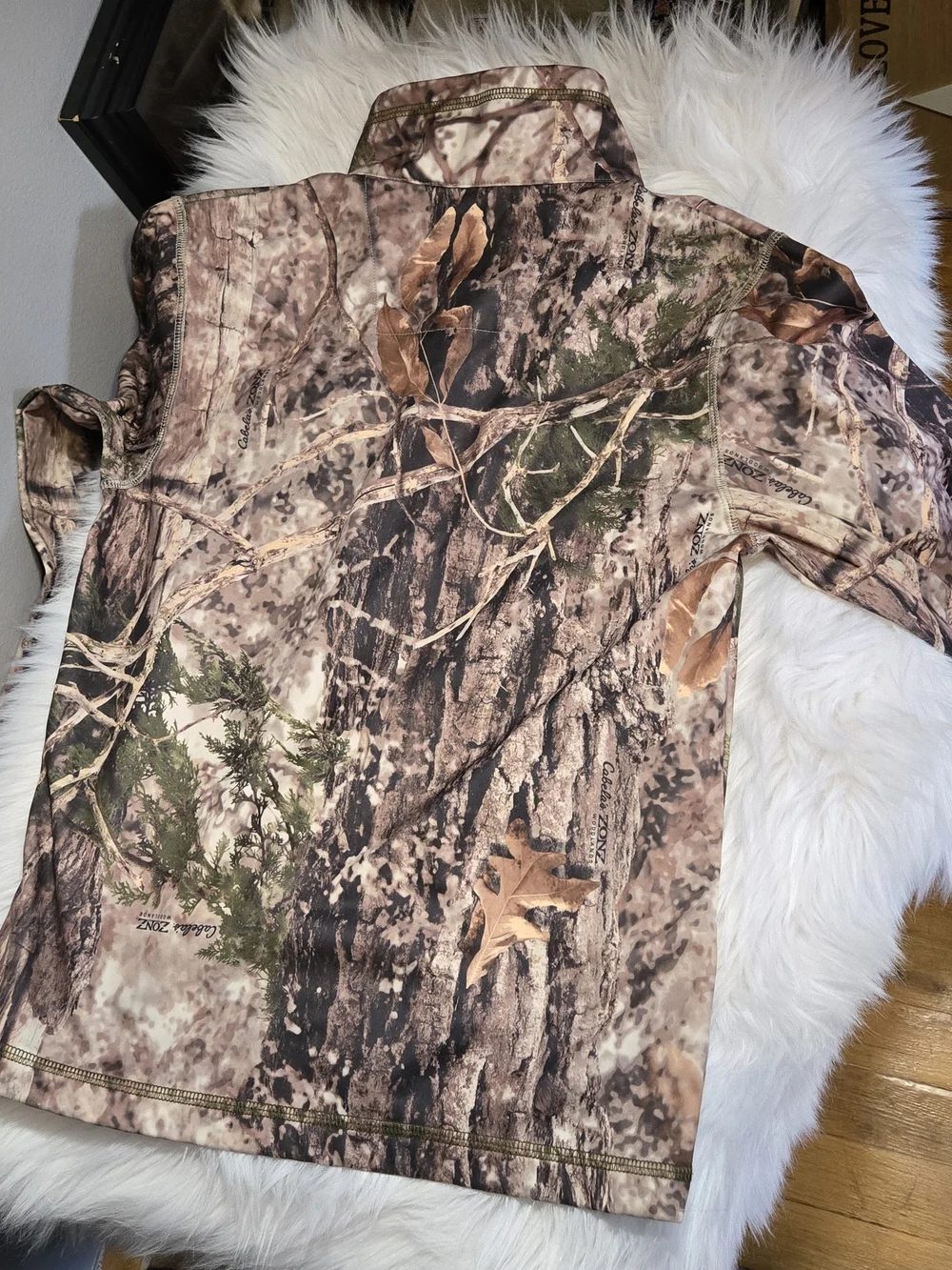 Cabela's Kid's Realtree Camo Quarter-Zip Pullover - Brown/Green
